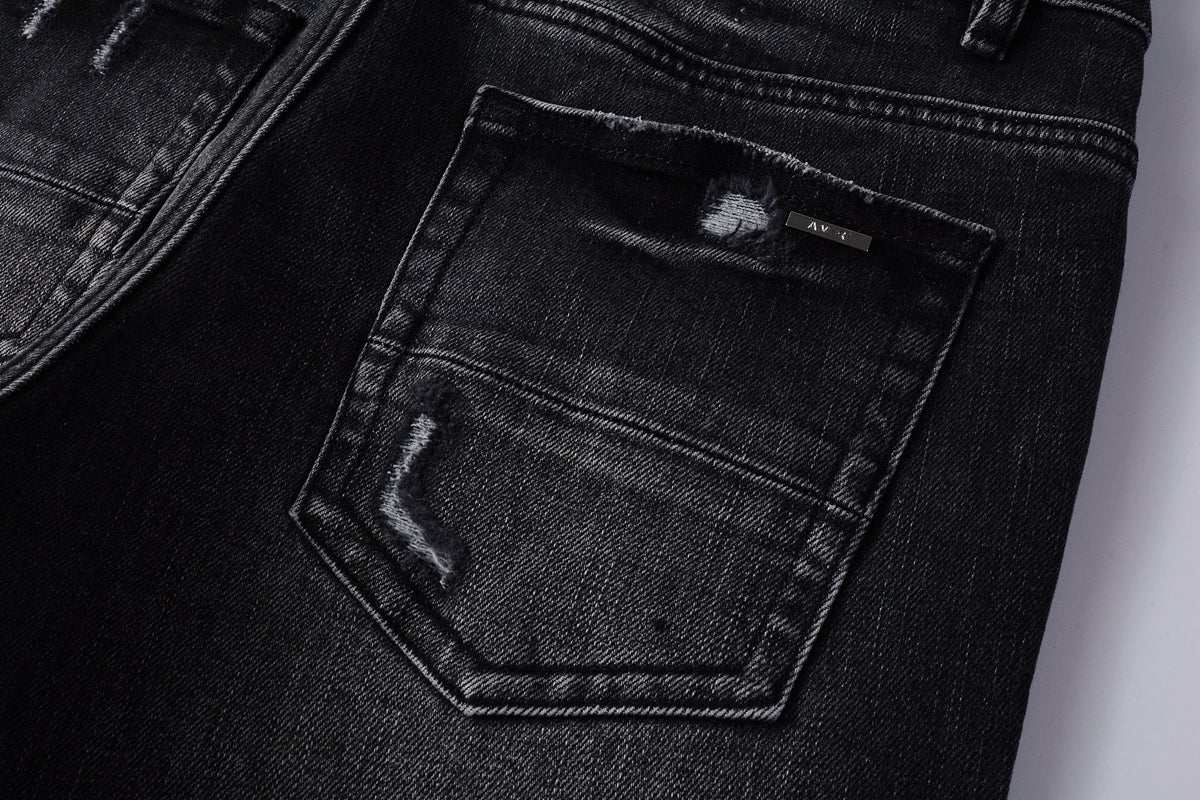 Amiri RH Monogram Distressed Jeans