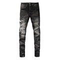 Amiri Angel Embroidered Skinny Jeans