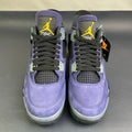 Air Jordan 4 Canyon Purple - front view pair