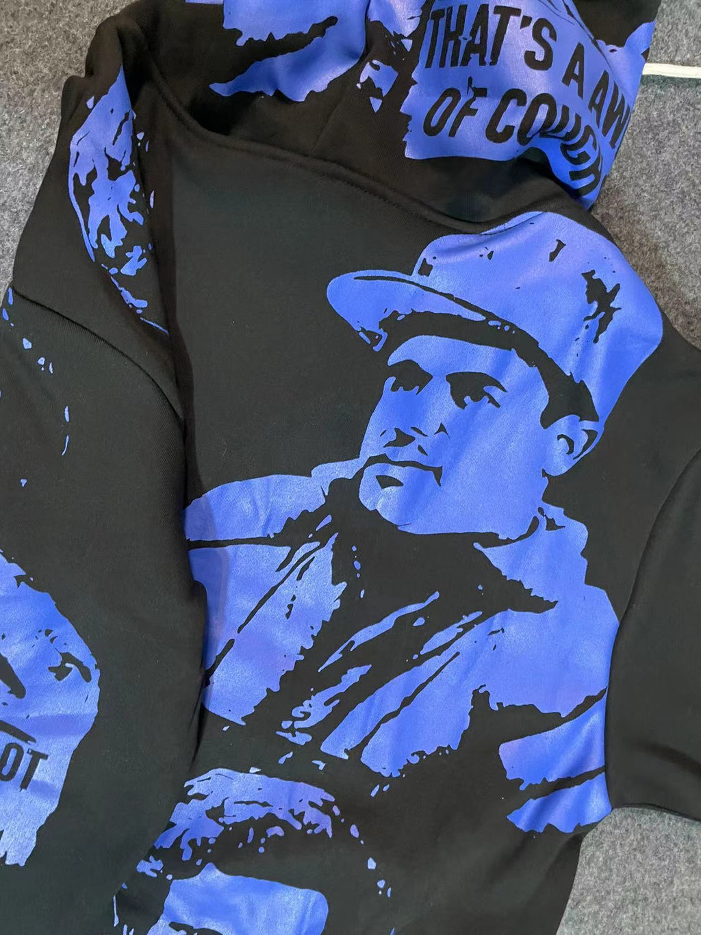 Cartel Zip Hoodie - White/Black back view