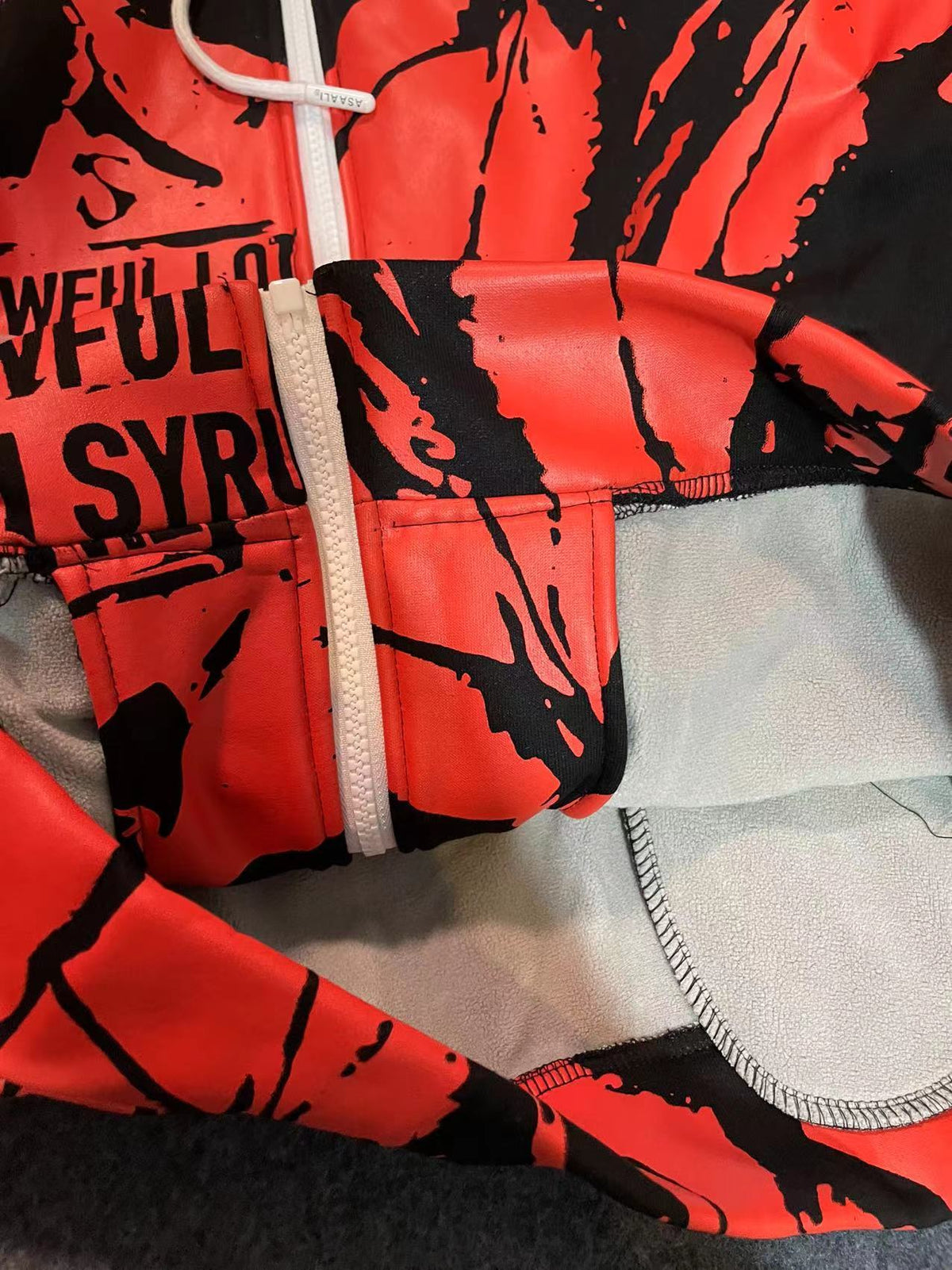 Cartel Zip Hoodie - Blue/Black colorway front view