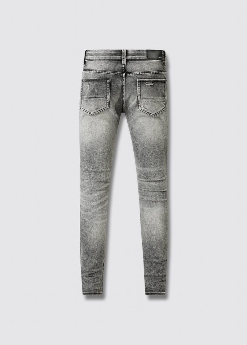 AMIRI MX1 Grey Jeans – Knee distressing detail