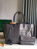 Goyard Saint Louis Tote Black - bottom view