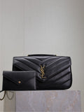 Saint Laurent Loulou Medium Bag - Front with card holder