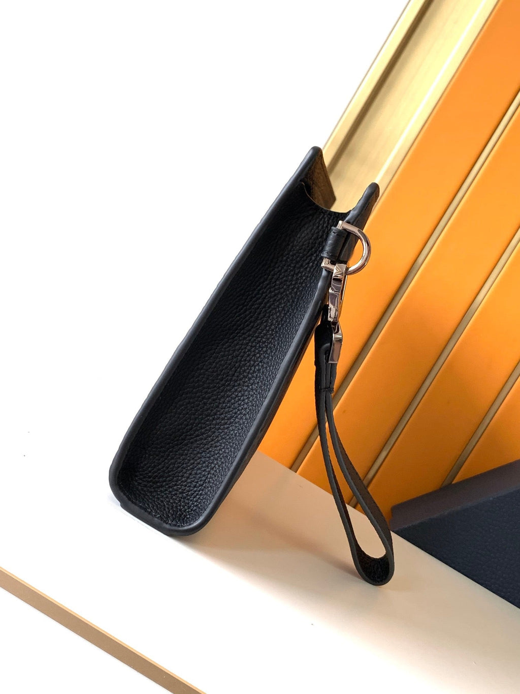 Dior Oblique Zip Pouch - Front view showing CD monogram