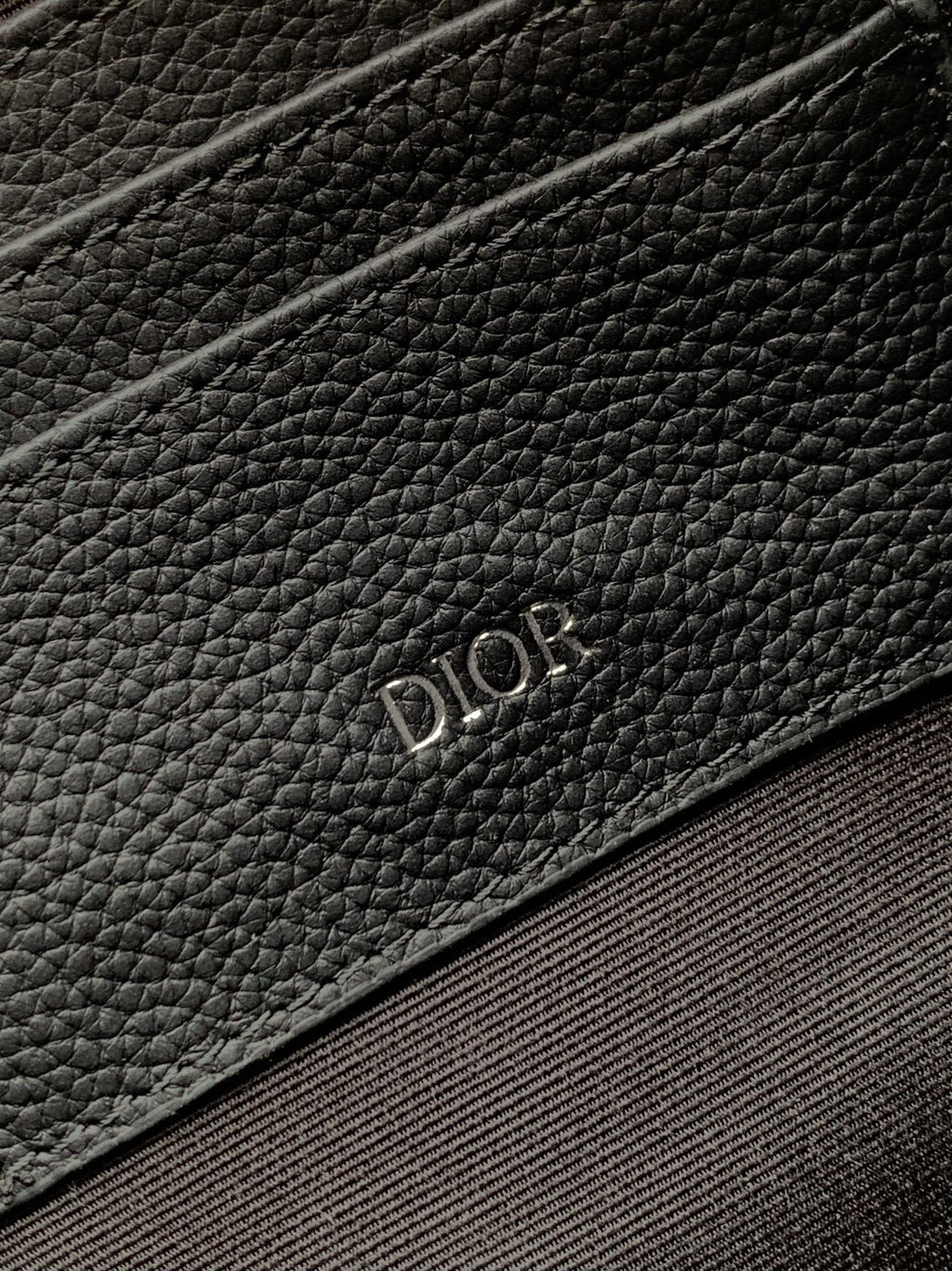 Dior Oblique Zip Pouch - D-ring attachment hardware detail