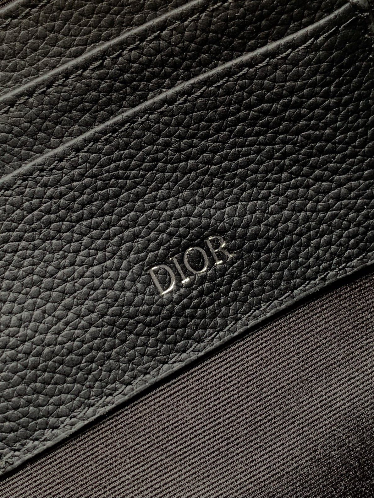 Dior Oblique Zip Pouch - D-ring attachment hardware detail