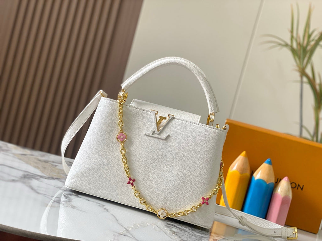 Louis Vuitton Capucines BB side profile view