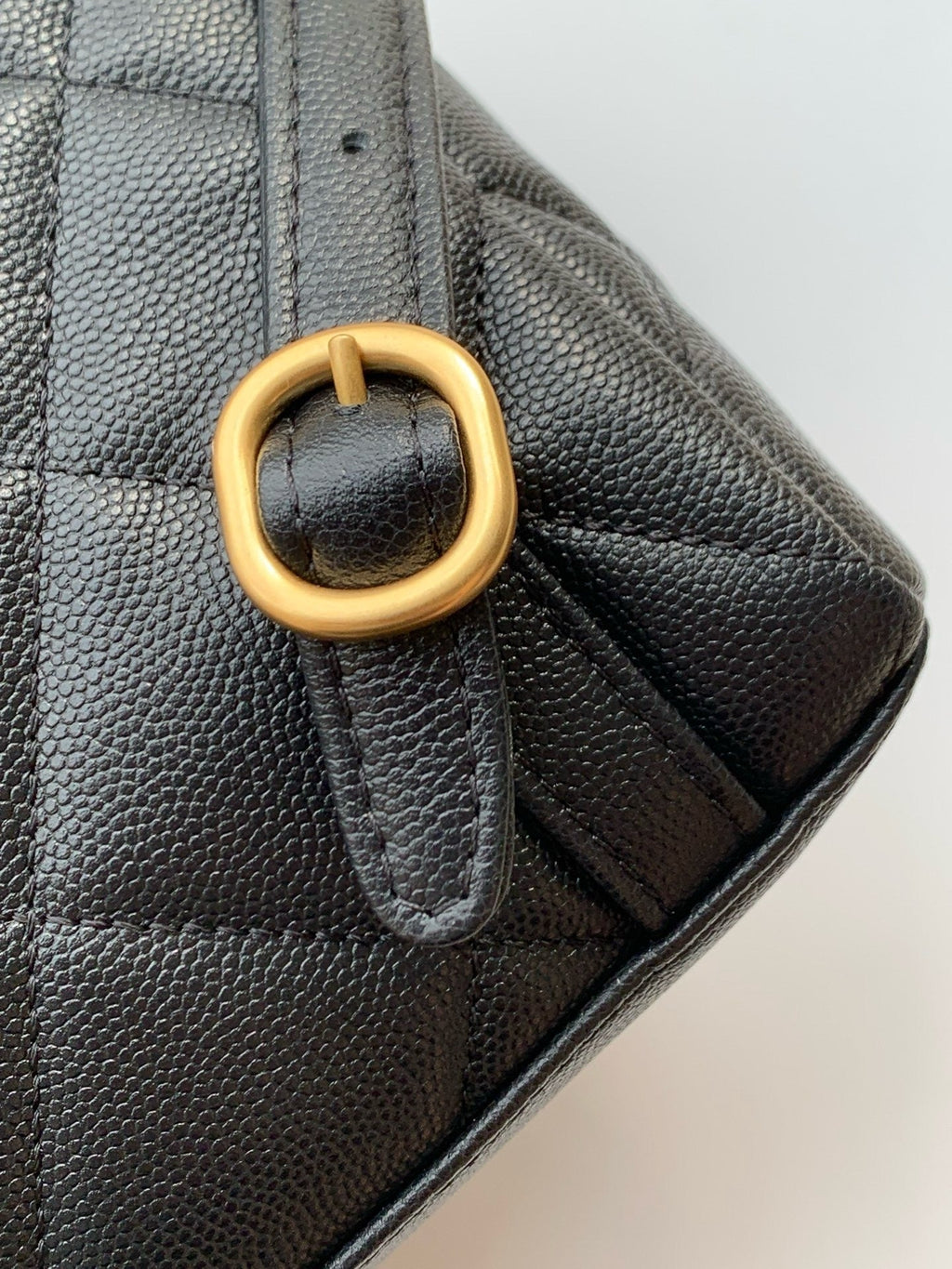 Chanel mini backpack back view
