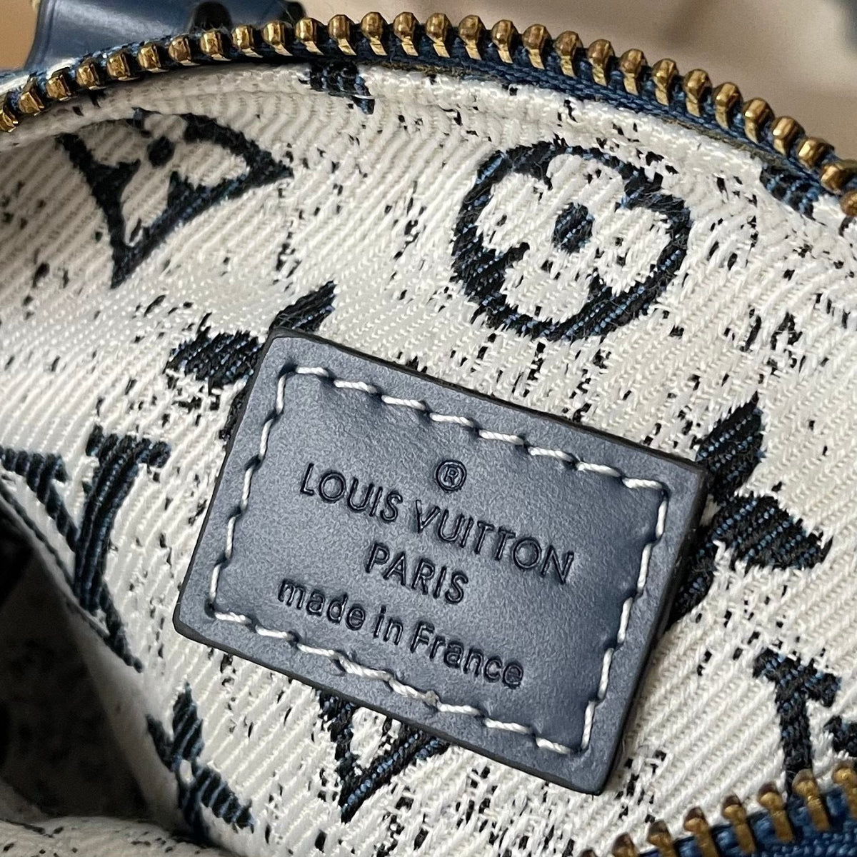 Louis Vuitton interior leather label – Made in France, Paris