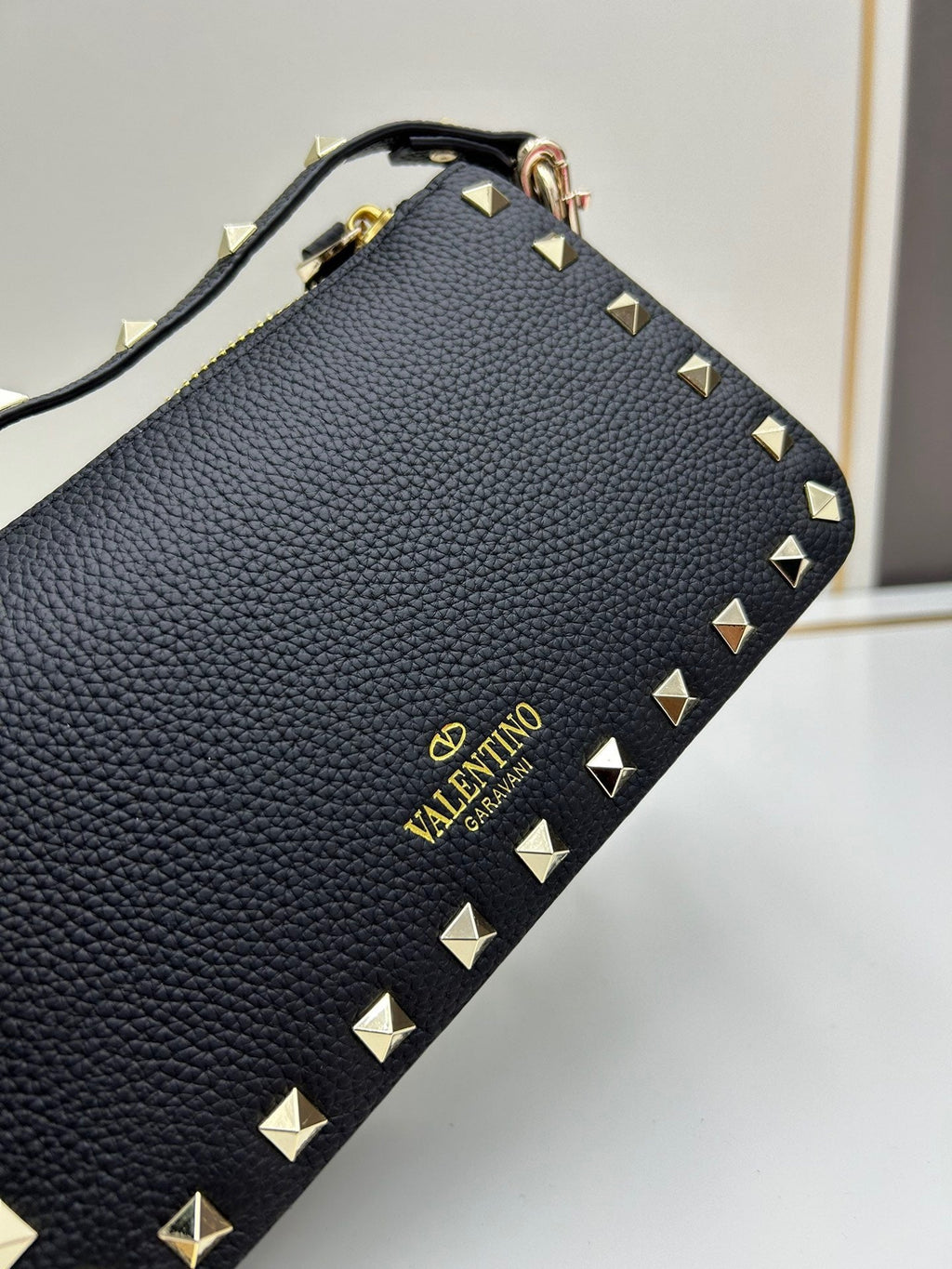 Valentino Garavani Rockstud mini bag – interior red label close-up