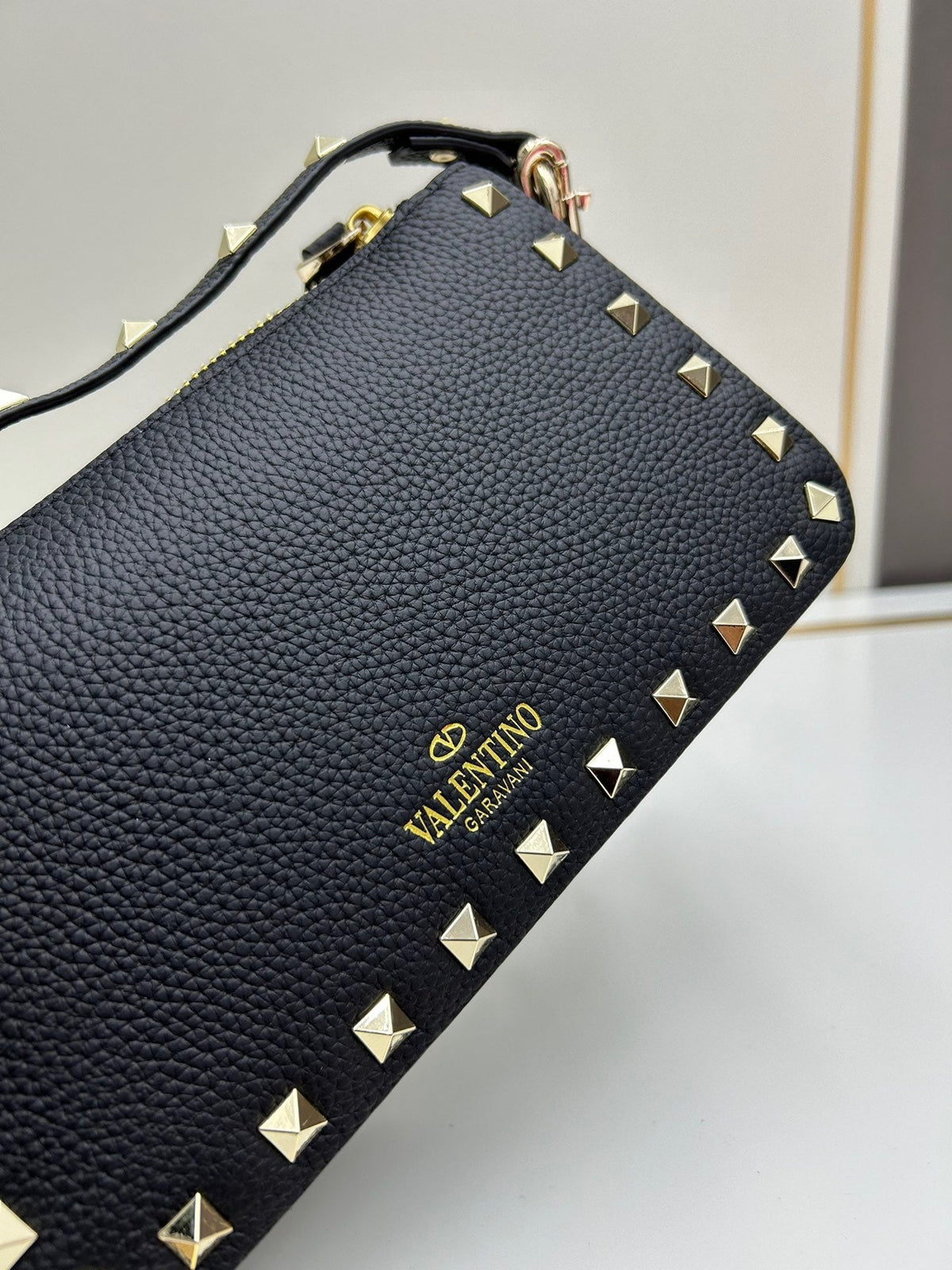 Valentino Garavani Rockstud mini bag – interior red label close-up