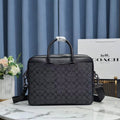 Coach Signature Canvas Briefcase - Back View