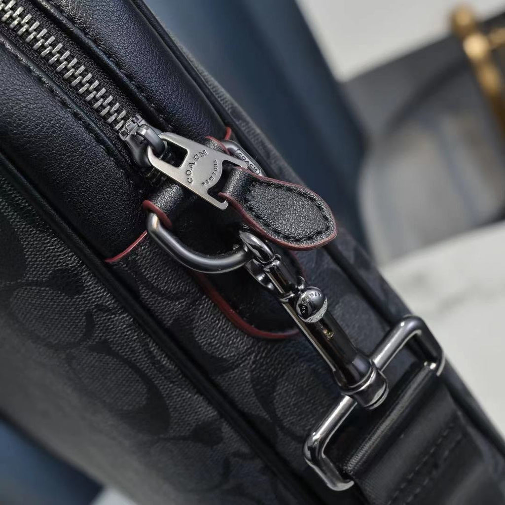 Coach Signature Canvas Briefcase - Hardware Detail