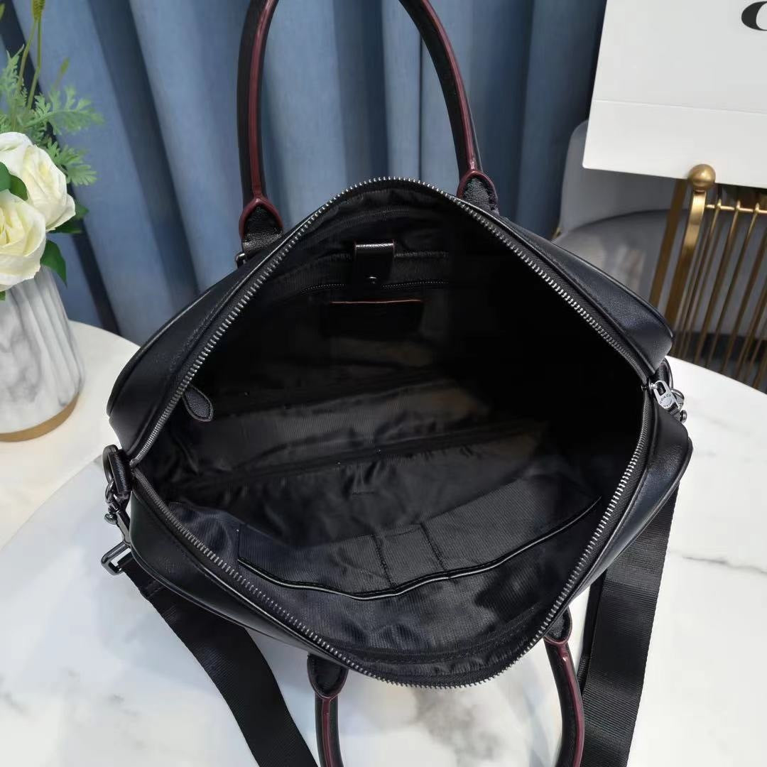 Coach Signature Canvas Briefcase - Interior View