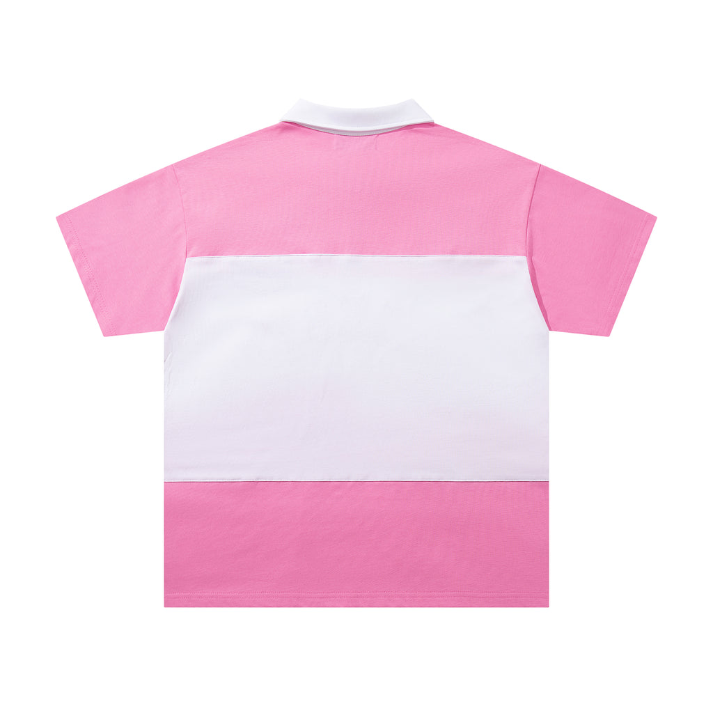 MAJESTIK - COLLARD ZIP UP T-SHIRT