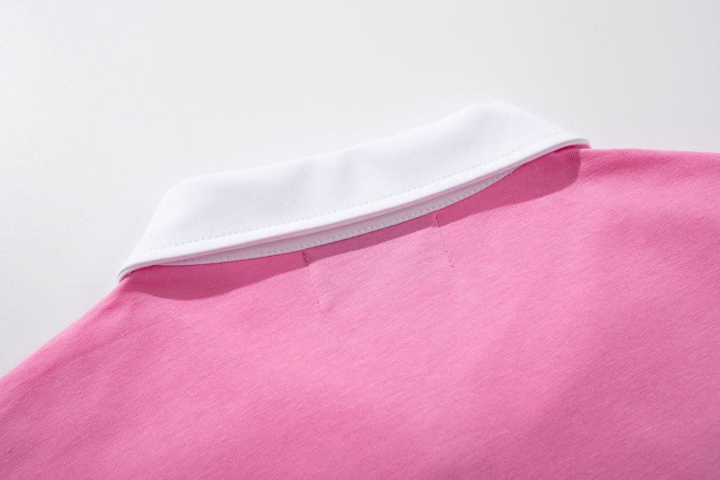 MAJESTIK - COLLARD ZIP UP T-SHIRT