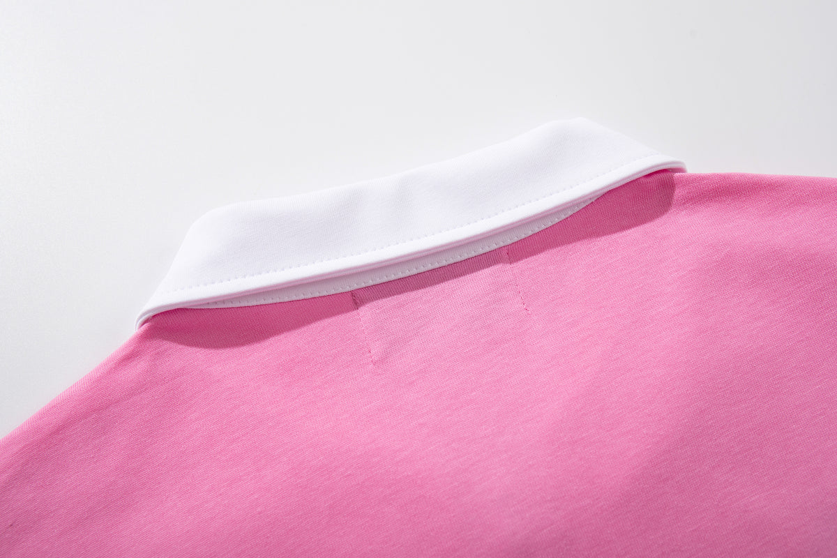 MAJESTIK - COLLARD ZIP UP T-SHIRT