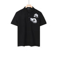 BLACK GRAPHIC POLO T-SHIRT