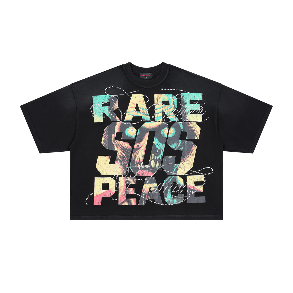 RARE PEACE Save Our Souls Graphic Crop T-shirt