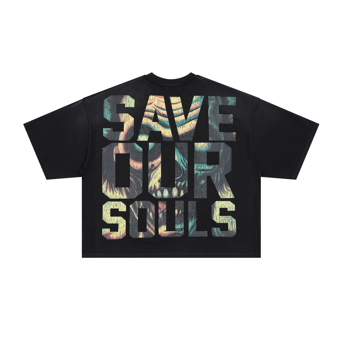 RARE PEACE Save Our Souls Graphic Crop T-shirt