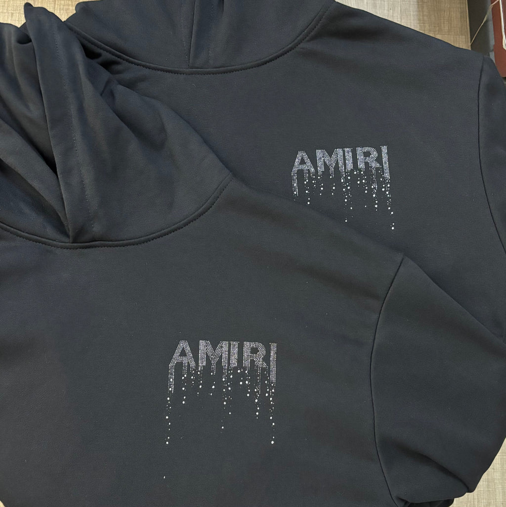 Amiri Crystal Drip Hoodie