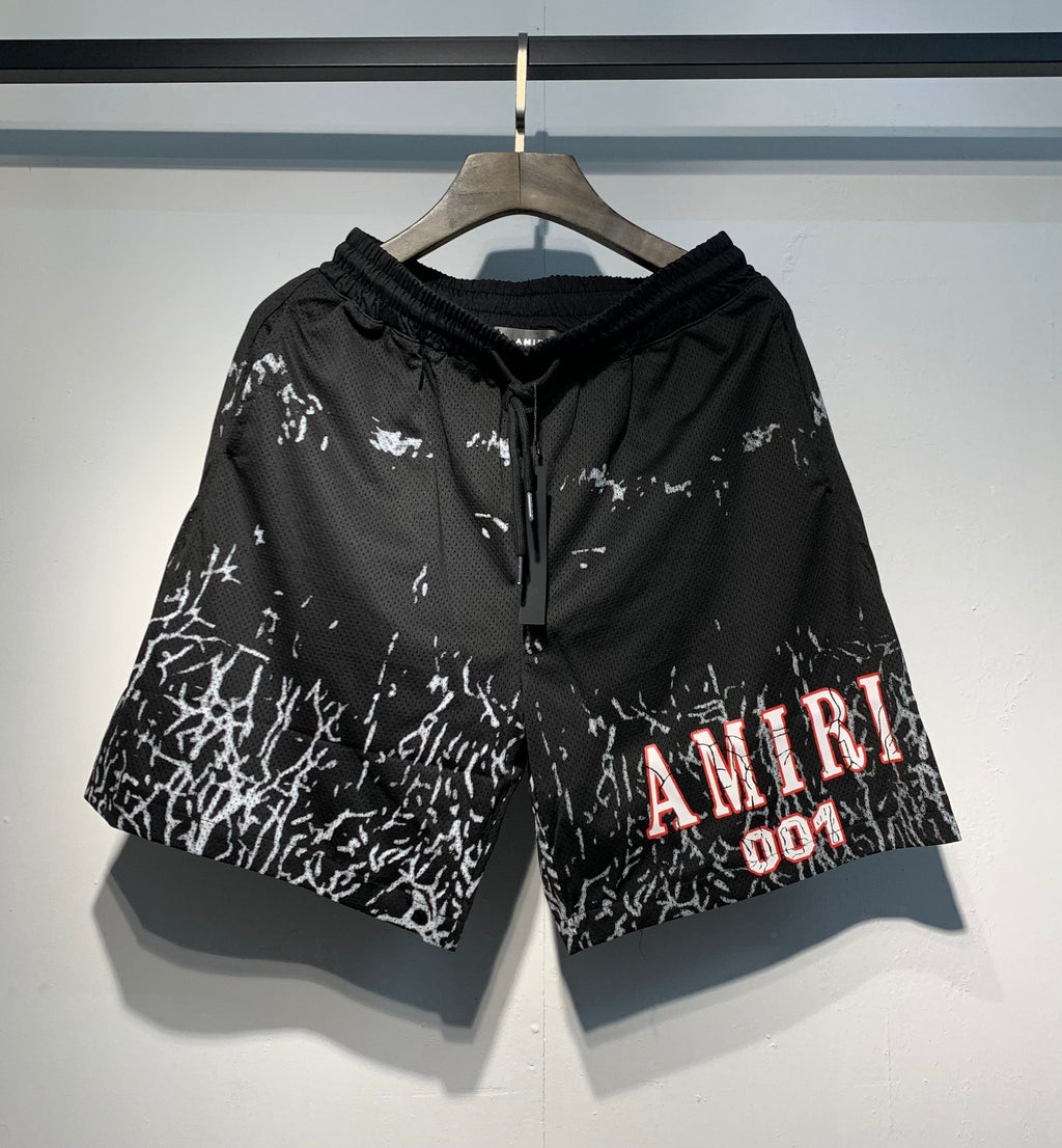 Amiri 001 Mesh Shorts Black - Solo