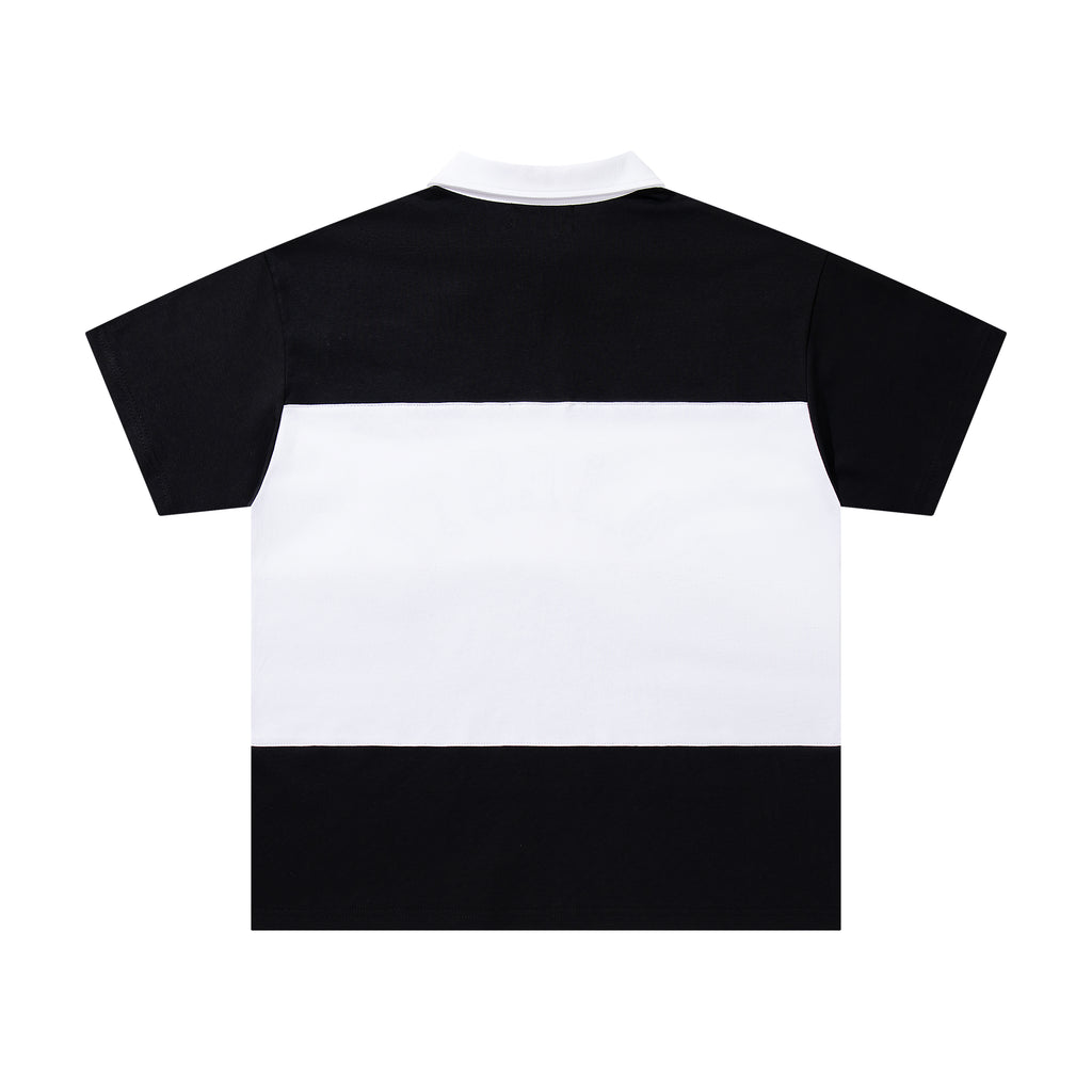 MAJESTIK - COLLARD ZIP UP T-SHIRT