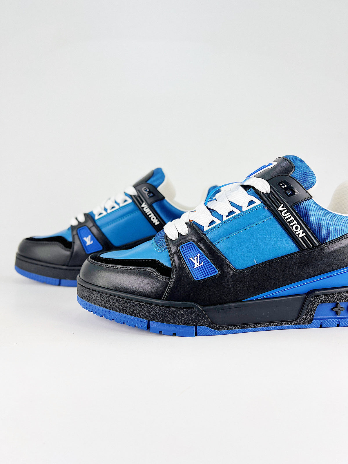 LV Trainer Sneaker Blue Black - Top view