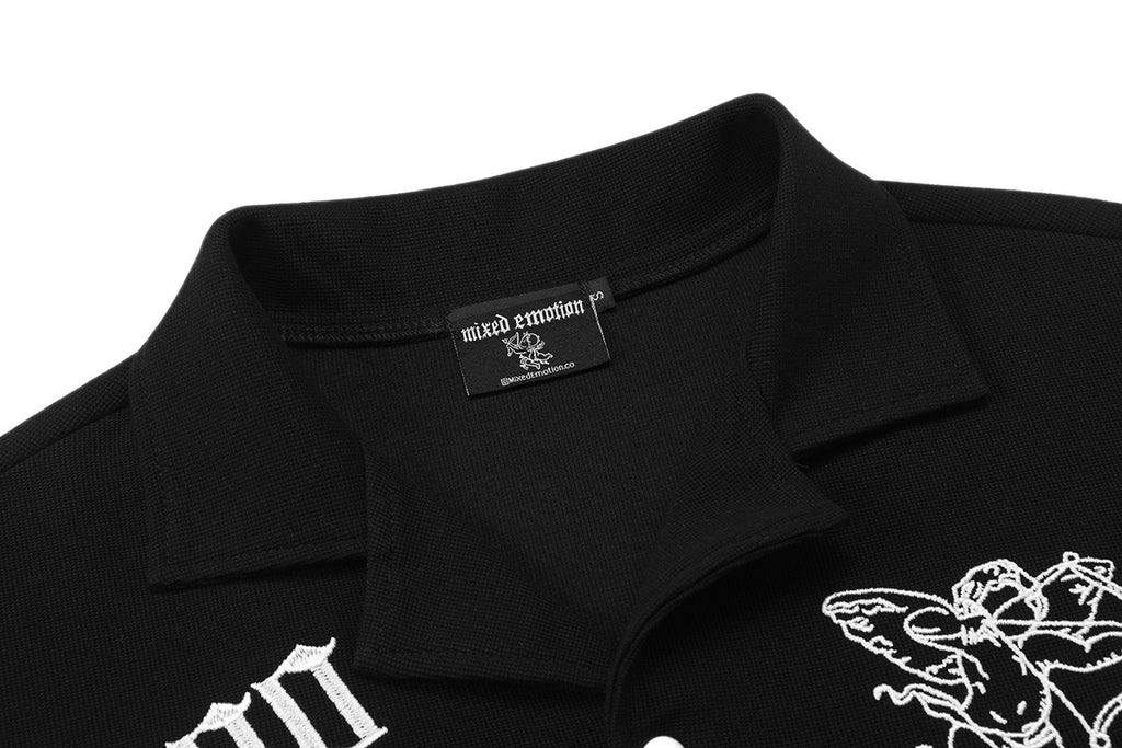 MIXED EMOTIONS - BUTTON UP T-SHIRT