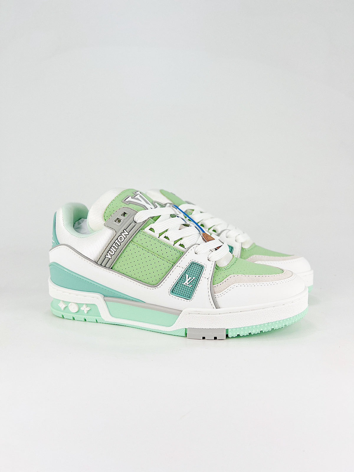 LV Trainer Sneaker Mint Green - Side view
