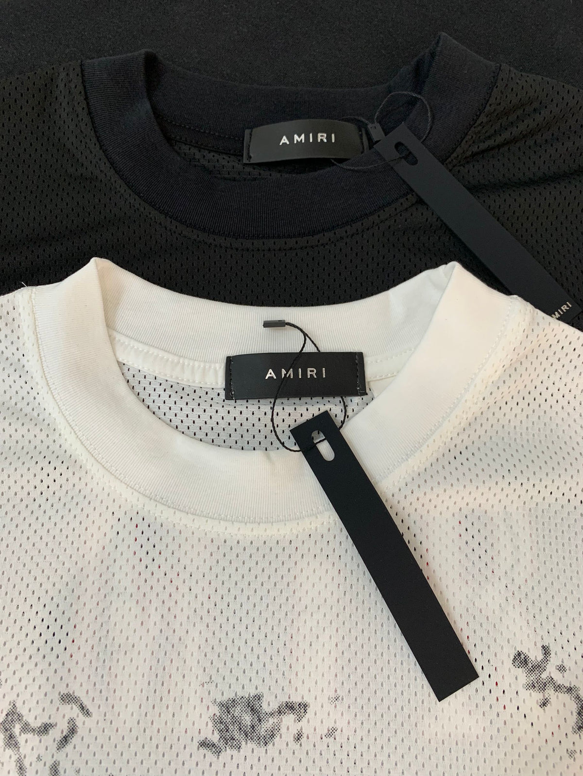 Amiri 001 Mesh Tee - Label Close-Up