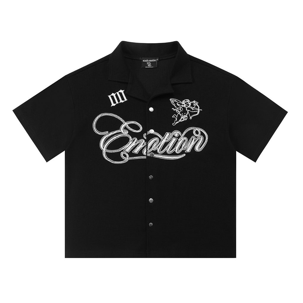 MIXED EMOTIONS - BUTTON UP T-SHIRT