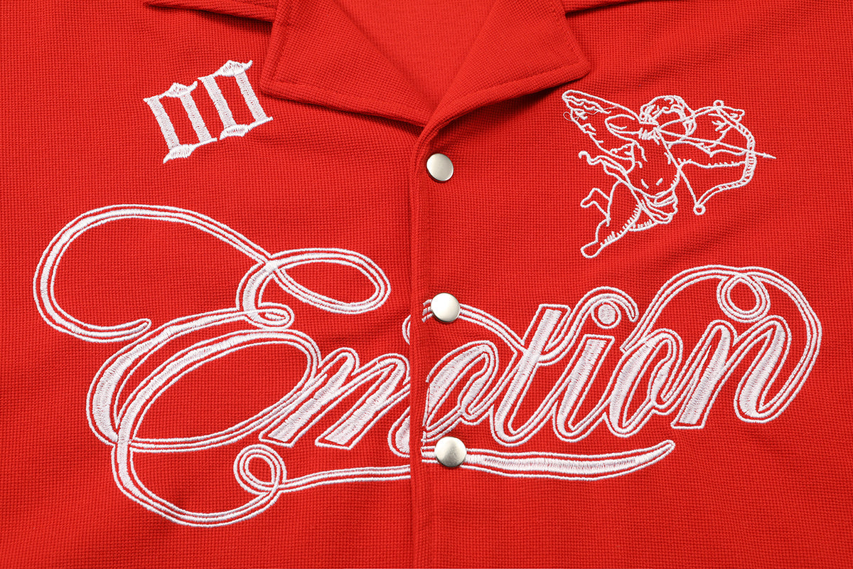 MIXED EMOTIONS - BUTTON UP T-SHIRT