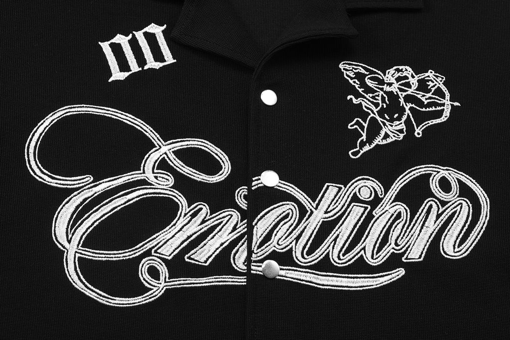 MIXED EMOTIONS - BUTTON UP T-SHIRT