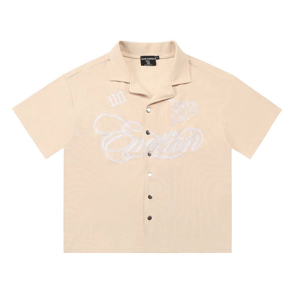 MIXED EMOTIONS - BUTTON UP T-SHIRT