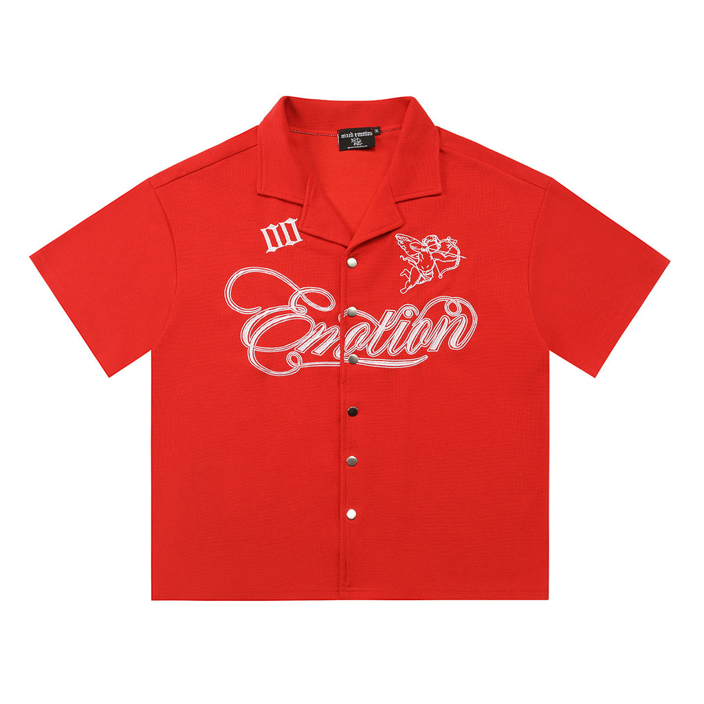 MIXED EMOTIONS - BUTTON UP T-SHIRT