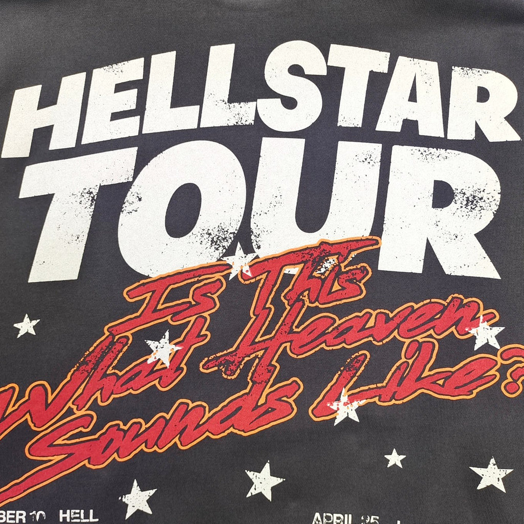 Hellstar Records Tour Hoodie — Washed Black