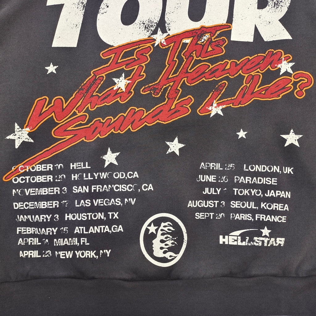 Hellstar Records Tour Hoodie — Washed Black